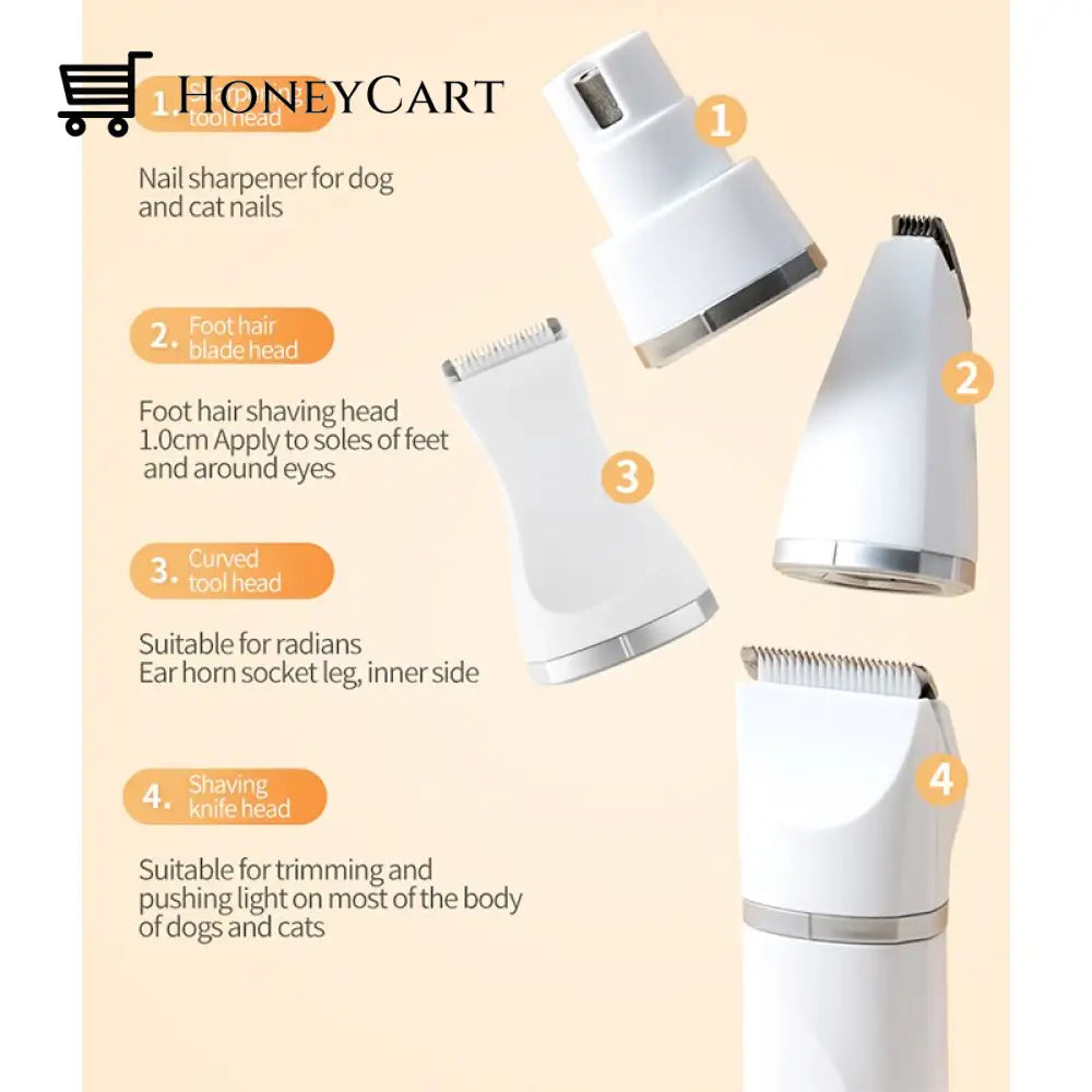4 In 1 Pet Electric Hair Trimmer