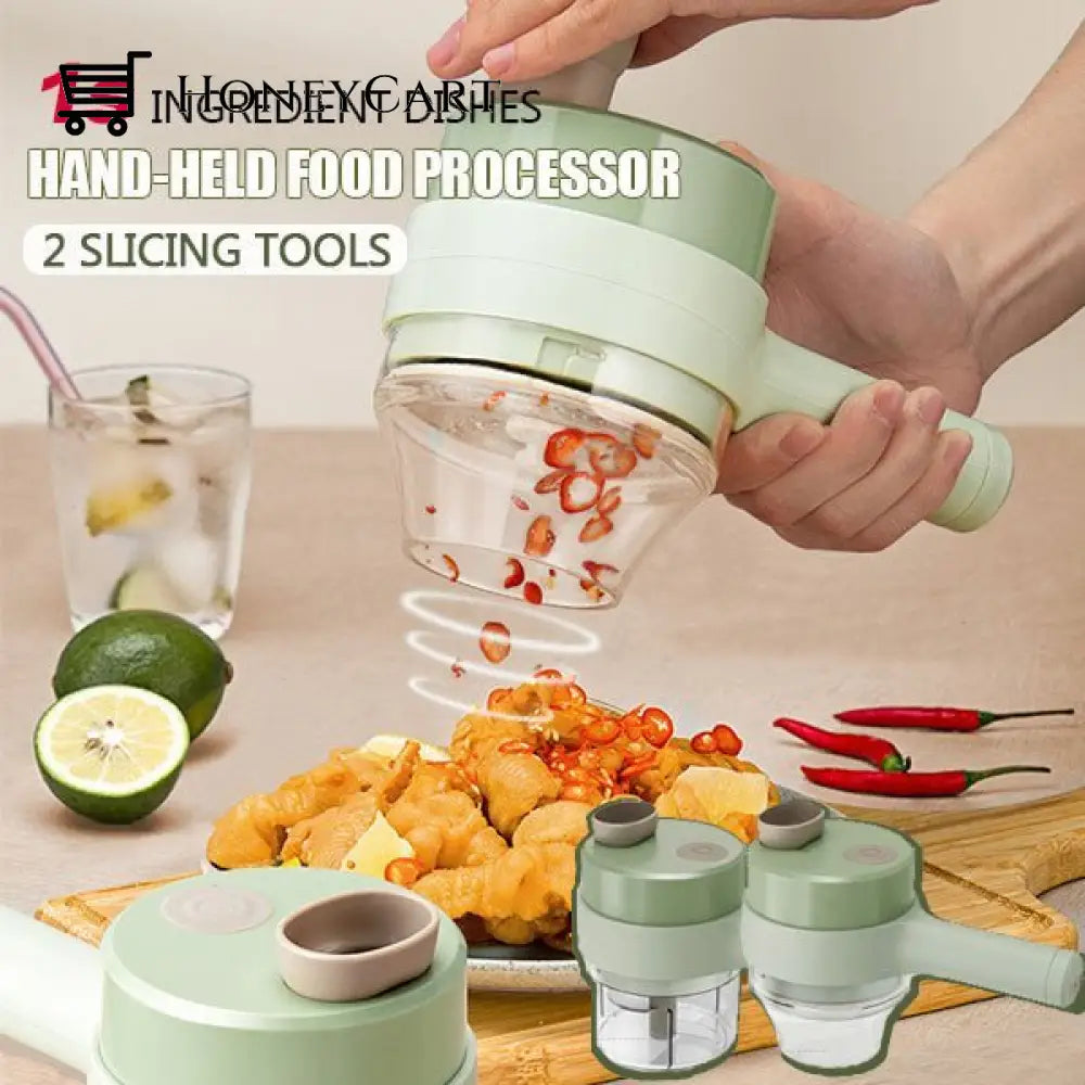 4 In 1 Portable Electric Vegetable Cutter Set