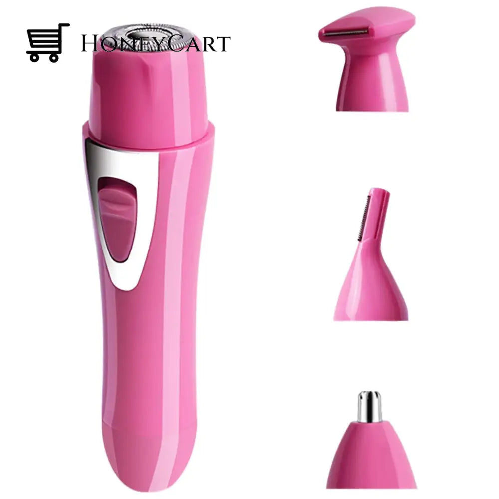 4-In-1 Womens Painless Compact Electric Facial Hair Epilator Remover