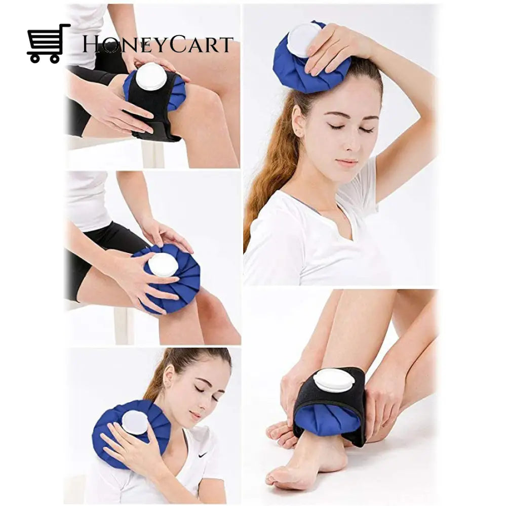 4-Pack: Reusable Ice Pack Hot Water Bag Wellness