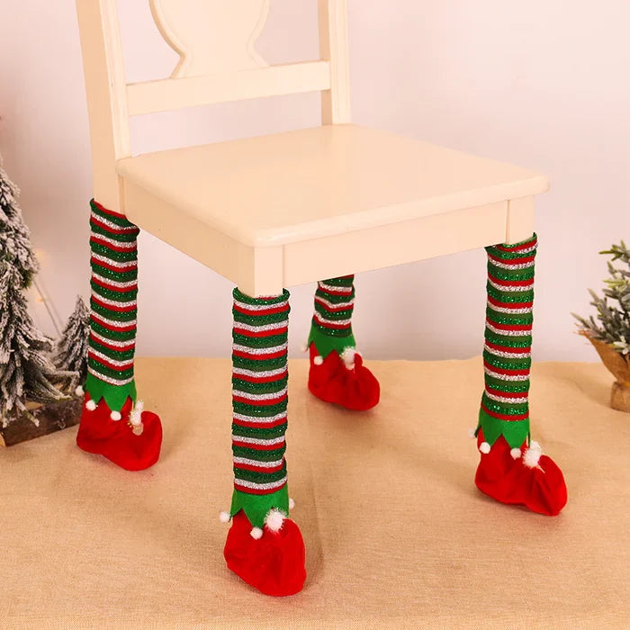 Christmas Chair Leg Covers (Santa Boot Design)