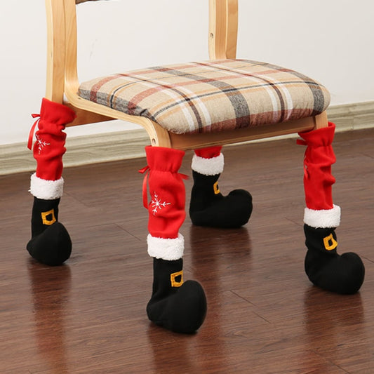 Christmas Chair Leg Covers (Santa Boot Design)