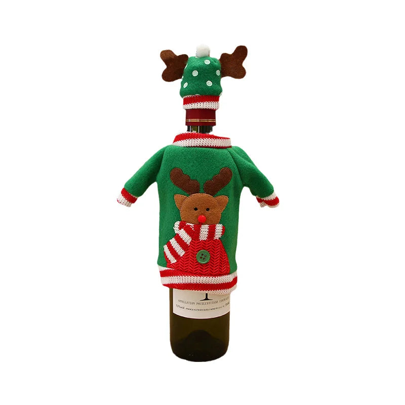 Santa Claus Wine Bottle Decoration For Christmas