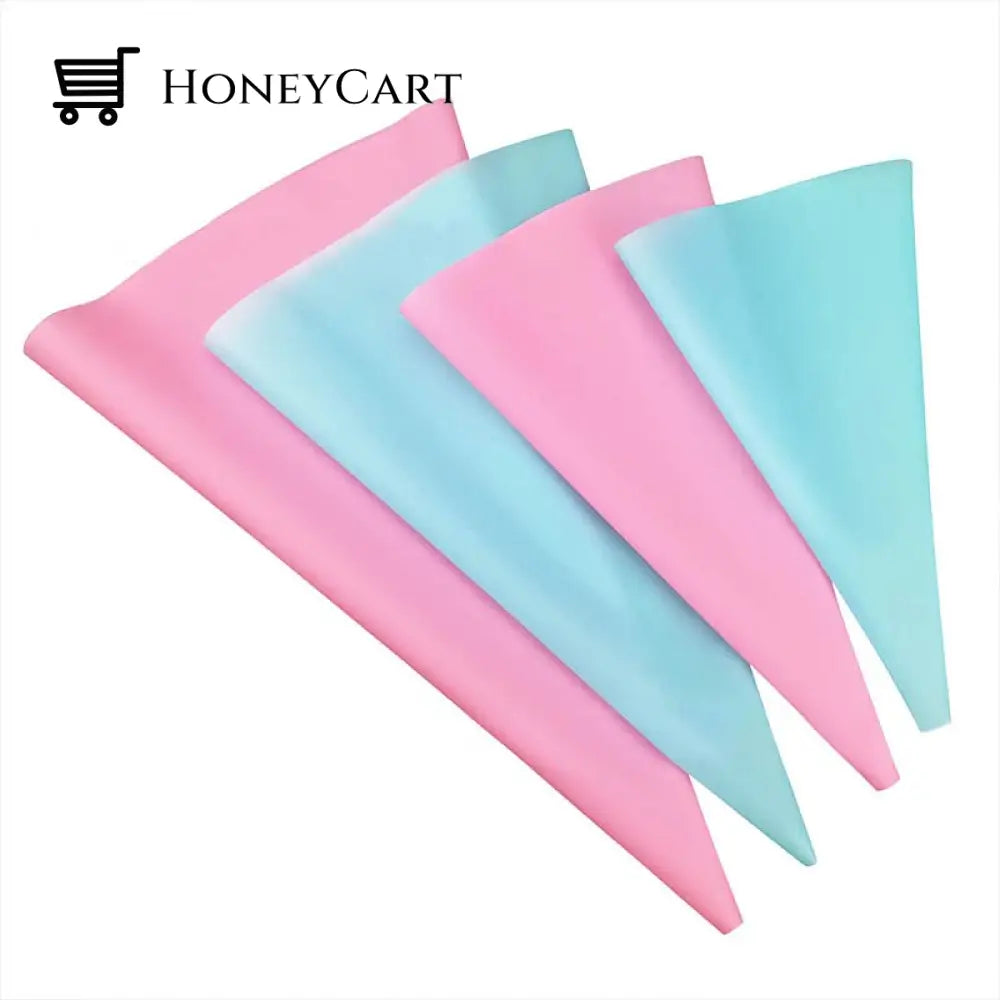 4Pcs Diy Reusable Pastry Icing Bag Kitchen Utensil Sets