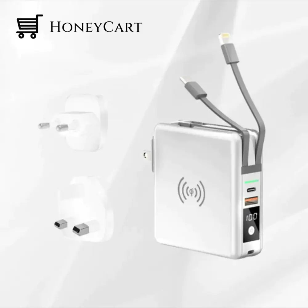 5 In 1 Power Bank White / Uk