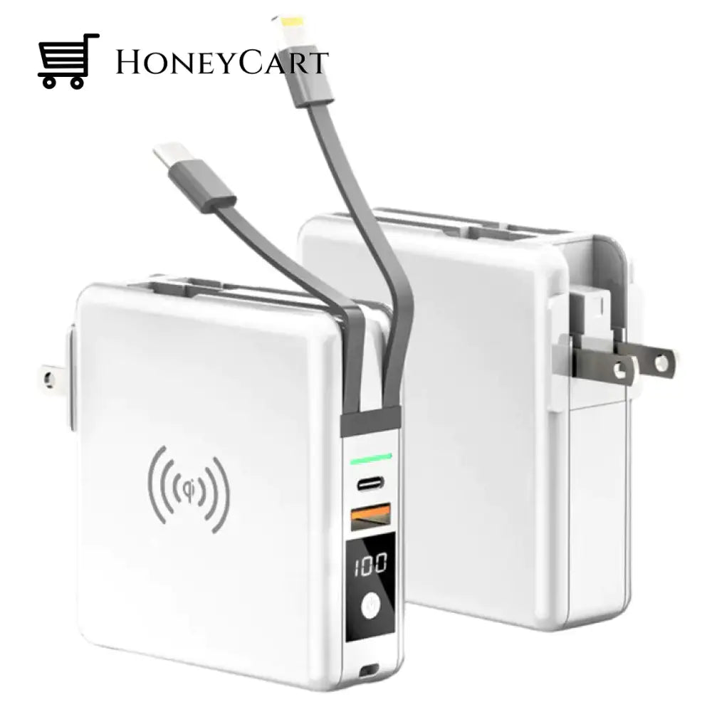 5 In 1 Power Bank White / Us