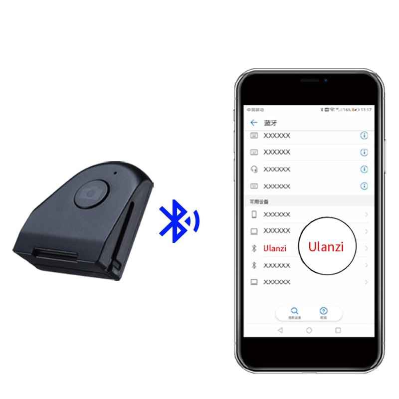 Handheld Selfie Booster Hand grip Bluetooth Remote Control Phone Shutter
