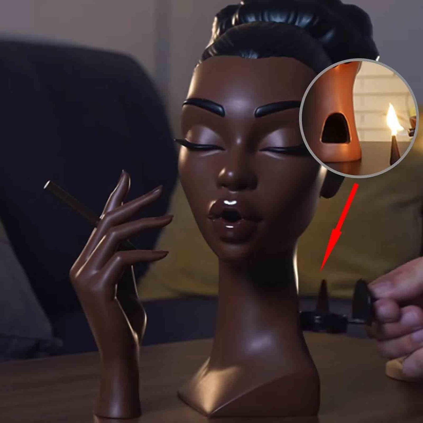 🔥💋Head Incense Burner Black Woman
