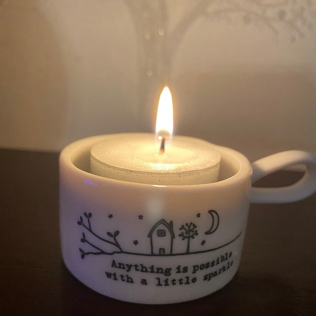 🕯️Handled Tea Light Holder - Good Friends Light Up The World✨