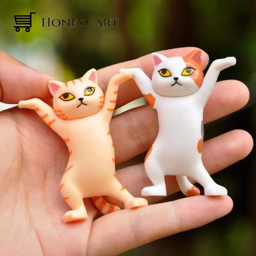 (5Pcs) Cute Dance Cat Multifunction Holders