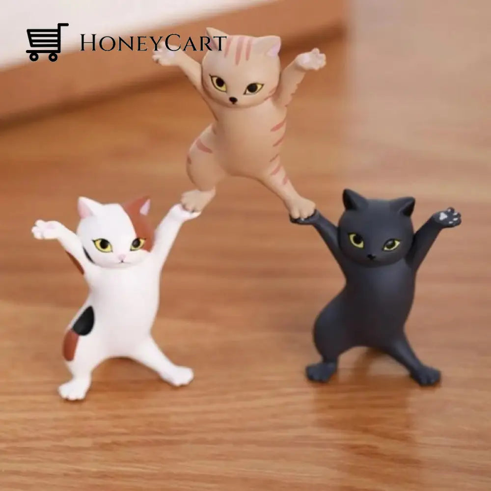 (5Pcs) Cute Dance Cat Multifunction Holders