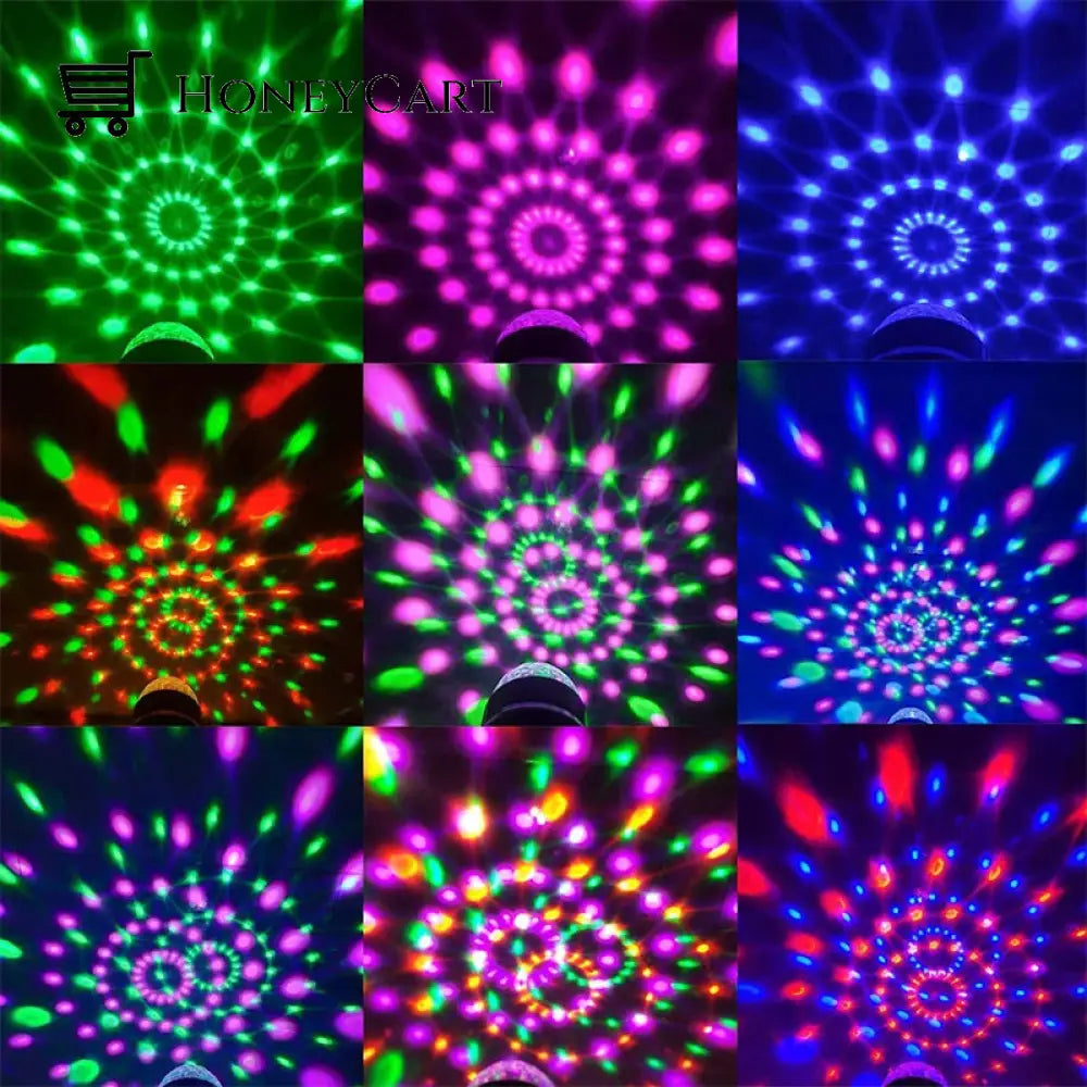 6 Rotating Led Golden Bead