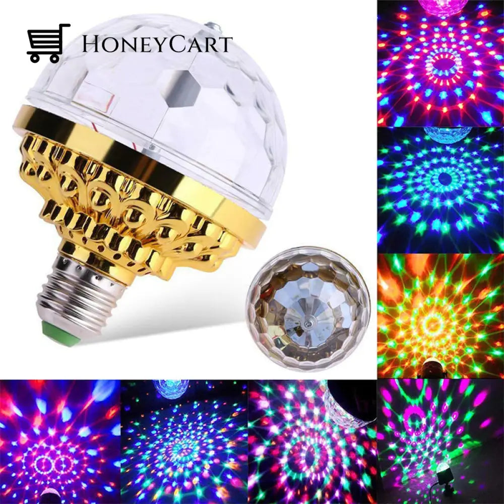 6 Rotating Led Golden Bead