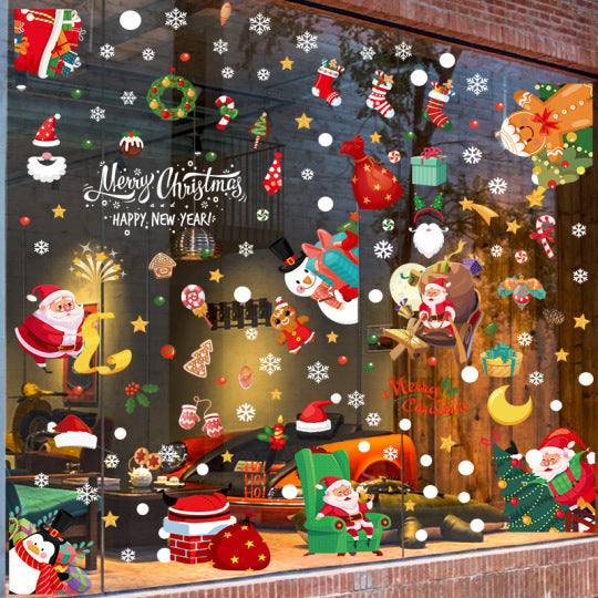 Adorn Your Windows with Festive Christmas Stickers Set 🎄✨