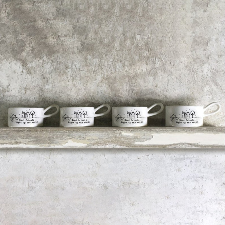 🕯️Handled Tea Light Holder - Good Friends Light Up The World✨