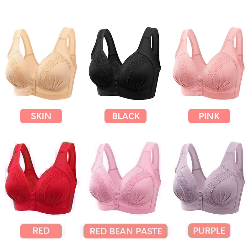 🥰Front Button Breathable Skin-Friendly Cotton Bra