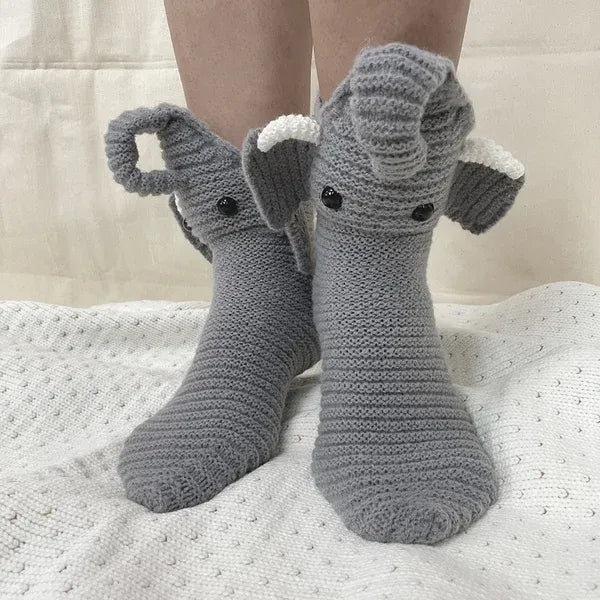 3D knitted Crocodile Socks | Shark Socks | Elephant Socks |