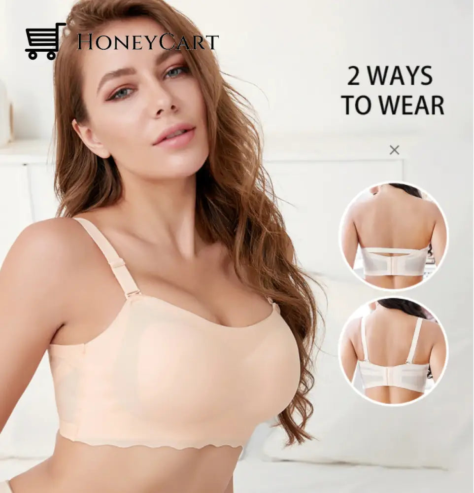 6Xl Plus Size Wireless Removable Straps Seamless Cups Bandeau Bralette