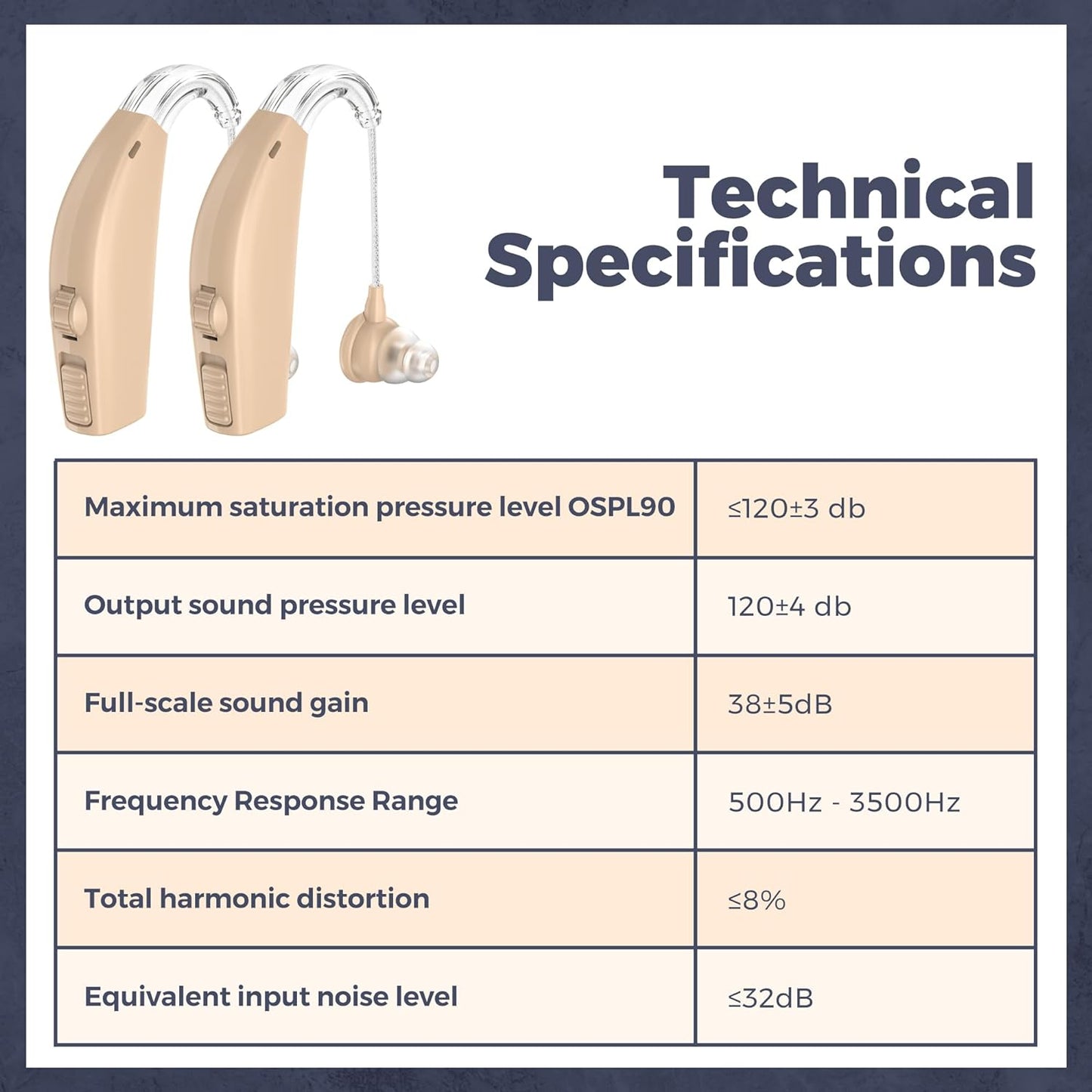 1Pair-BTE Rechargeable Hearing Aids