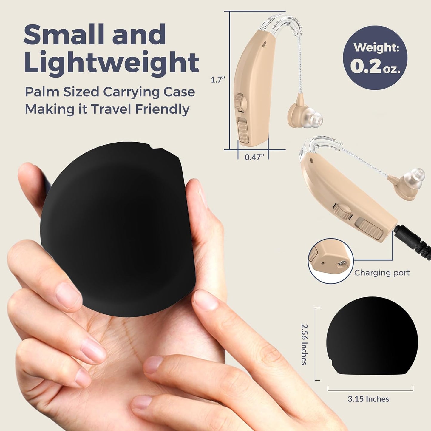 1Pair-BTE Rechargeable Hearing Aids