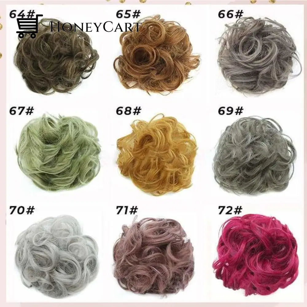 74 Colors Easy To Wear Stylish Hair Scrunchies Tool