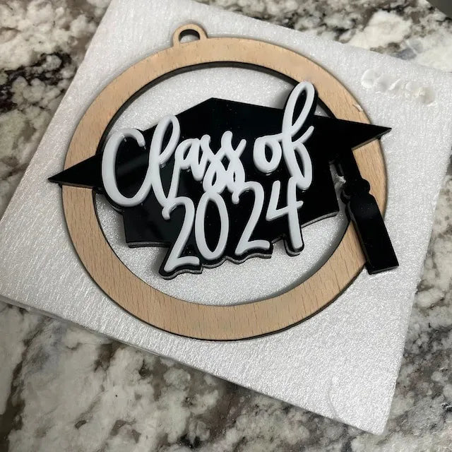 2024 Graduation Wooden Medal Pendant🏅
