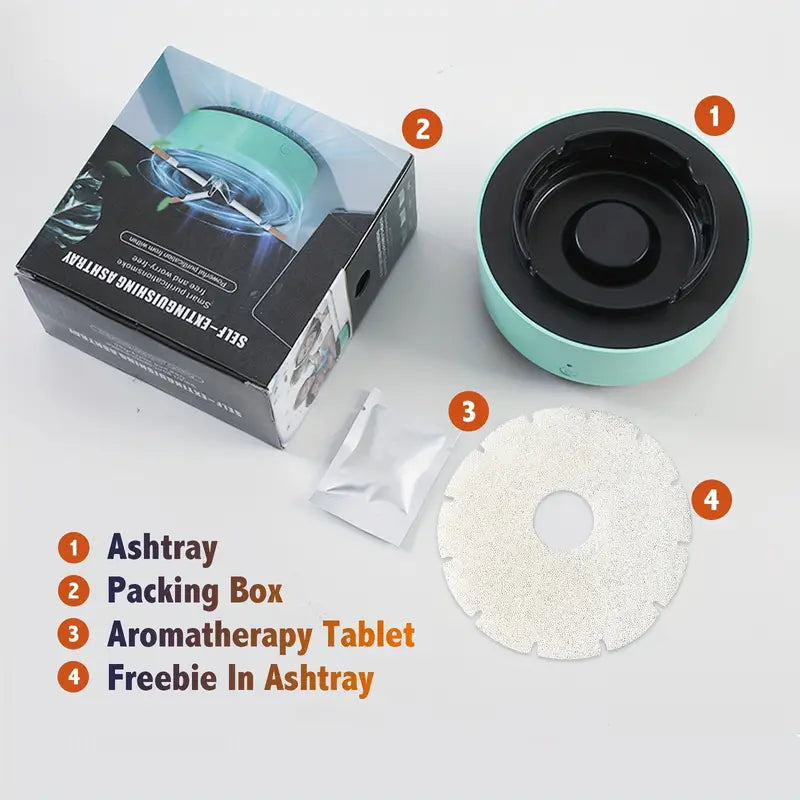 Smart Cigarette Ashtray Air Purifier, Remove Secondhand Smoke And Tobacco Odor Instantly