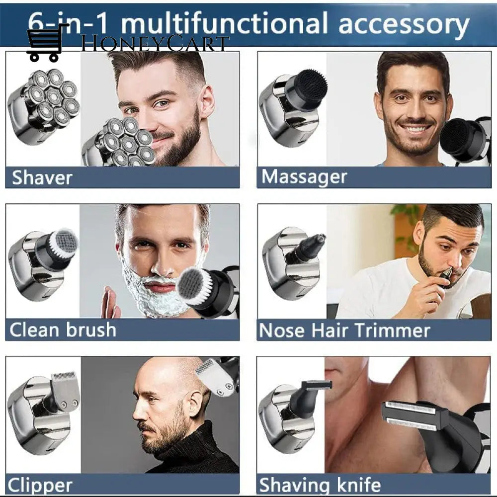 8D Upgraded Led Display 10 In 1 Multifunctional Shaver