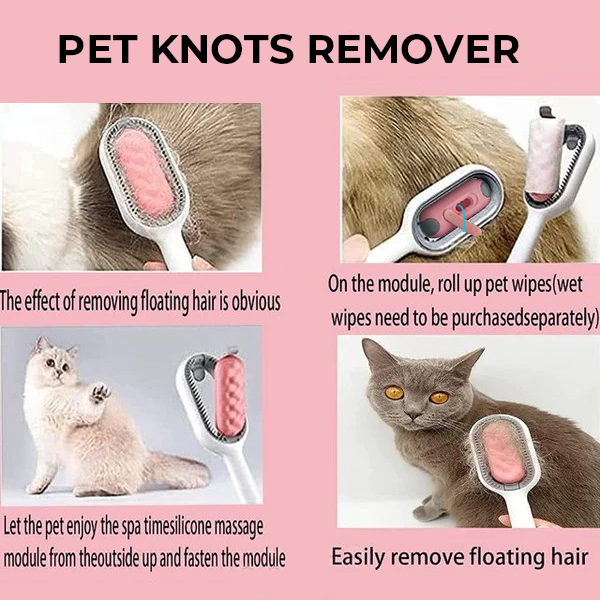 Multifunctional Pet Hair Removal Comb with Water Tank