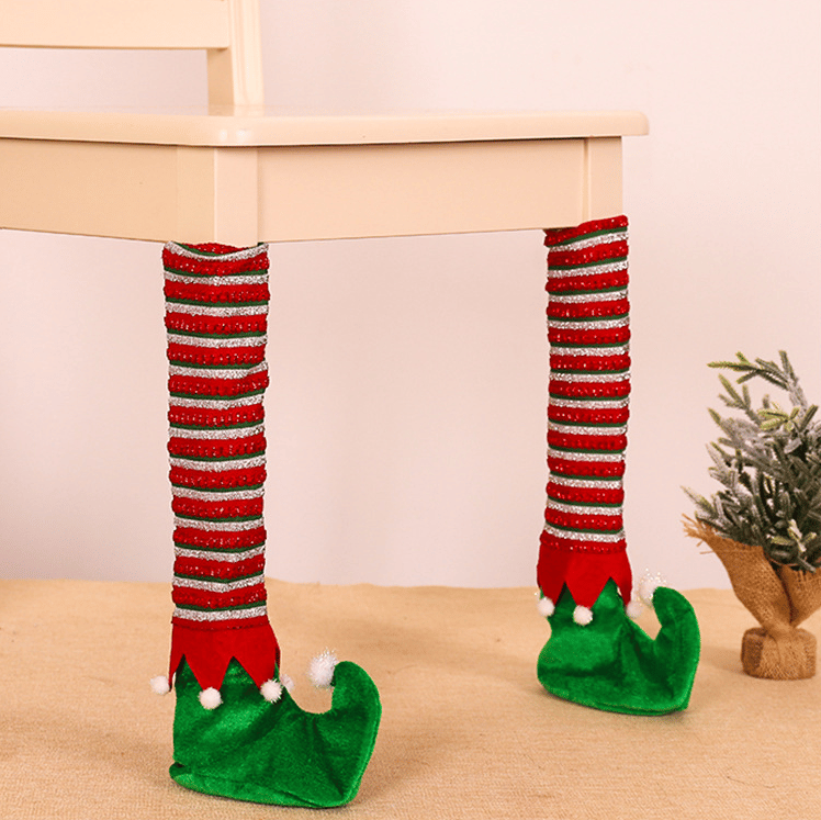 Christmas Chair Leg Covers (Santa Boot Design)