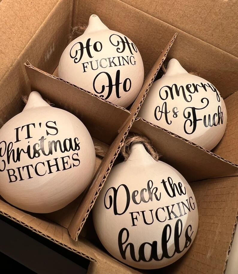 🎁Christmas Funny Offensive Bauble-Rude Baubles