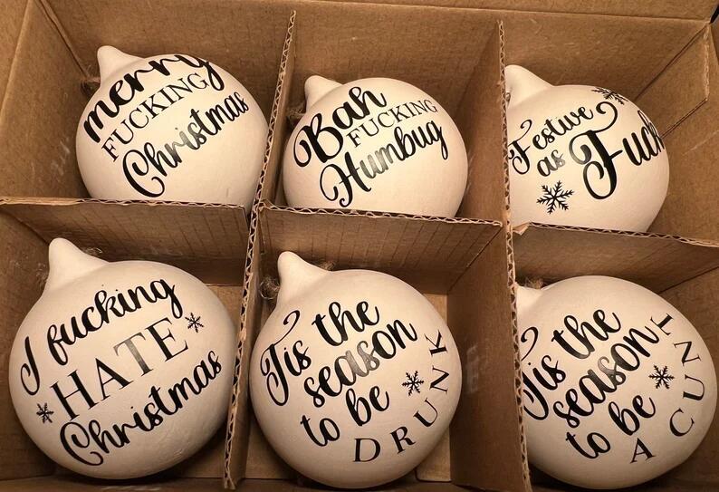 🎁Christmas Funny Offensive Bauble-Rude Baubles