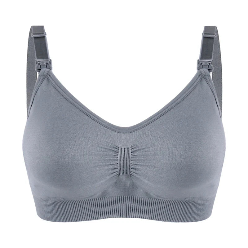 Breathable women's nursing bra – seamless wire-free maternity, nylon, all seasons