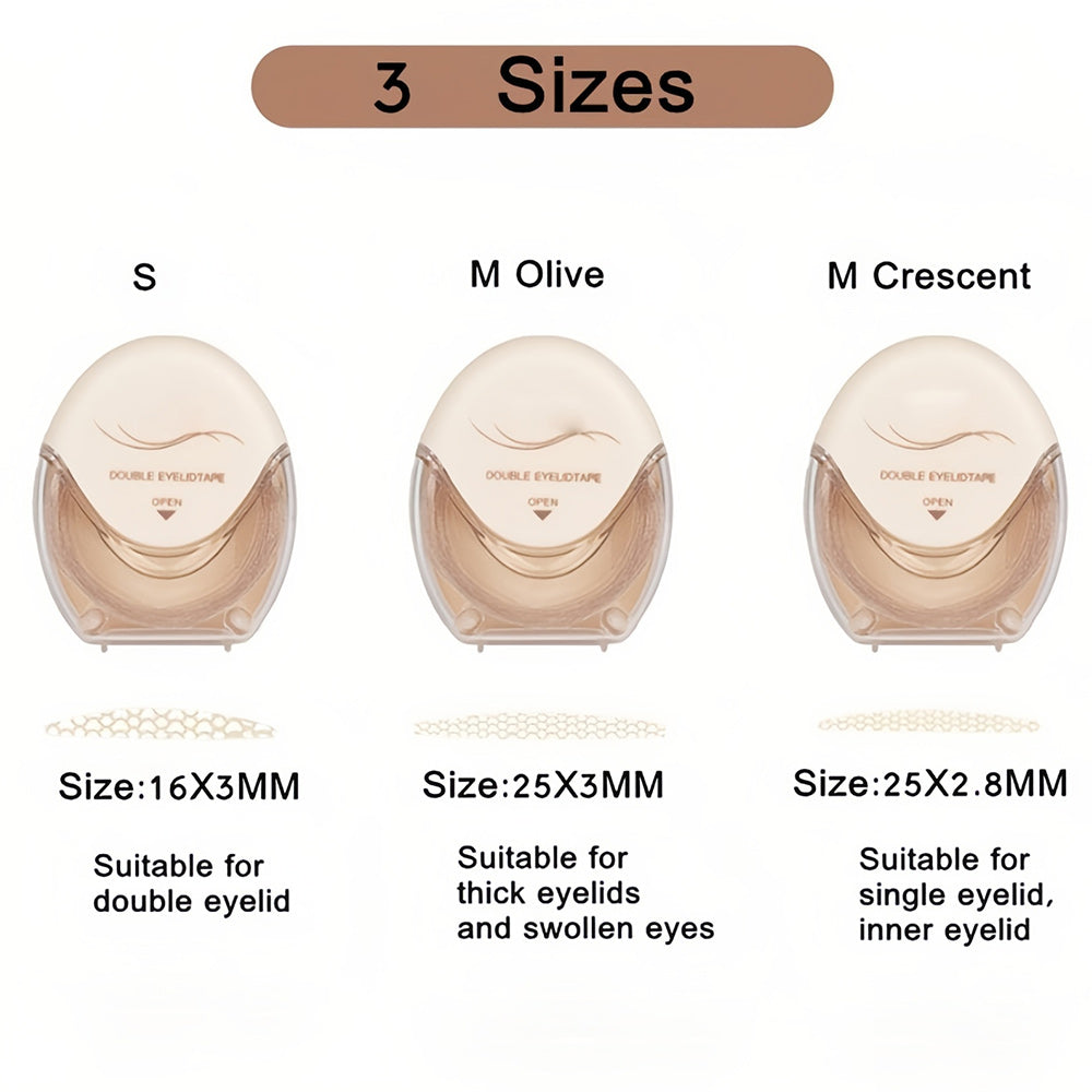Glue-Free Invisible Double Eyelid Sticker(120 Strips / Pack)