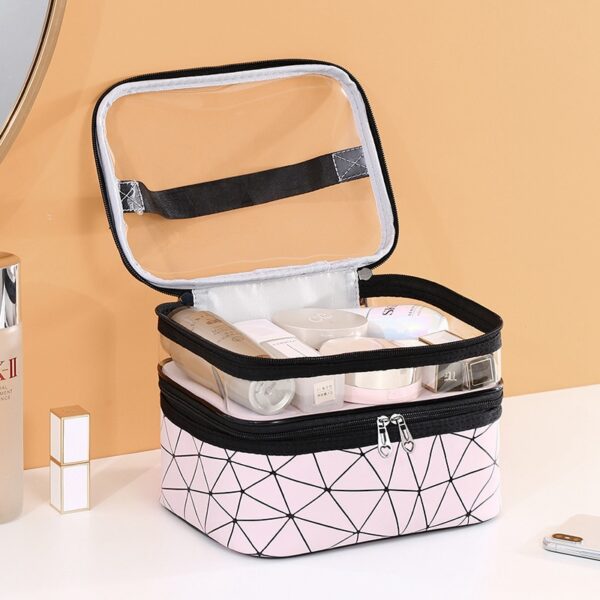 Double-Layer Cosmetic Bag