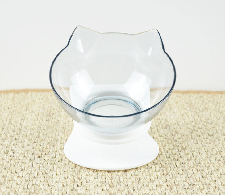 Anti-vomiting orthopaedic cat bowl