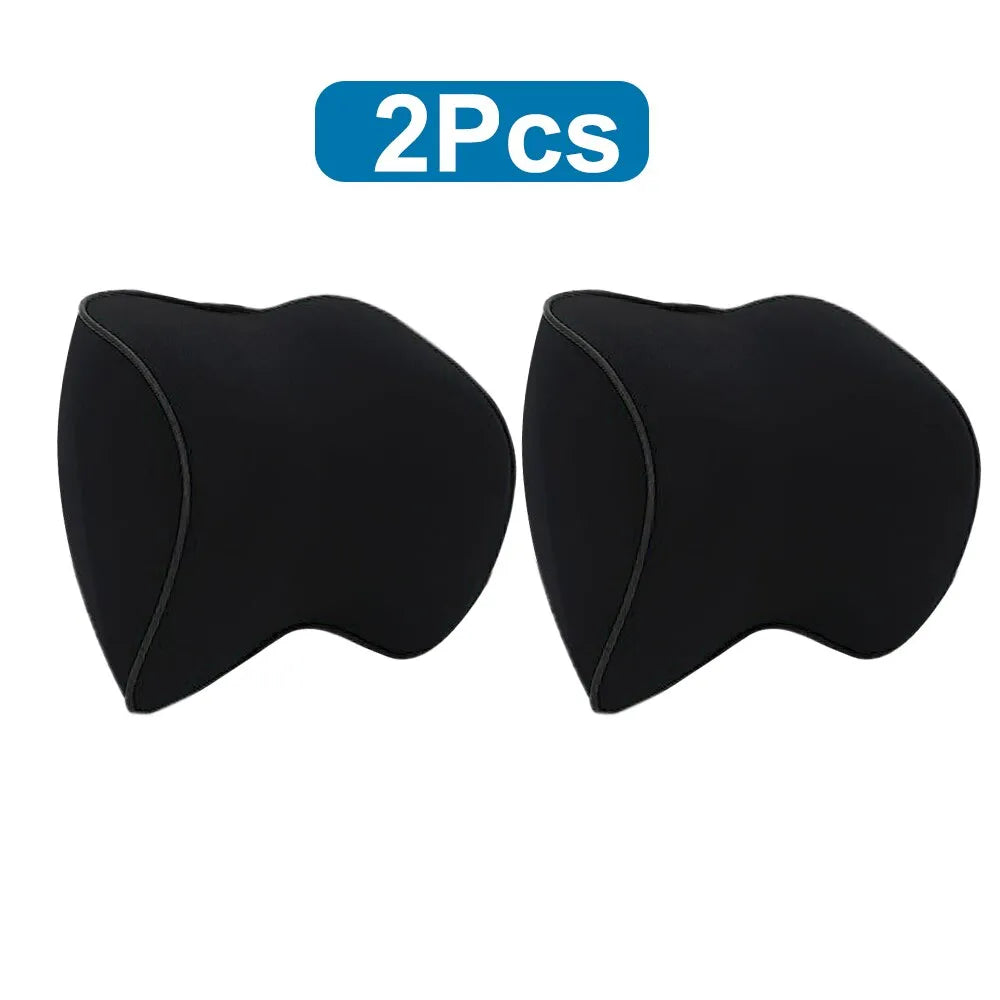 Car Neck Headrest Pillow Memory Foam Cushion - Support and Comfort for Long Drives