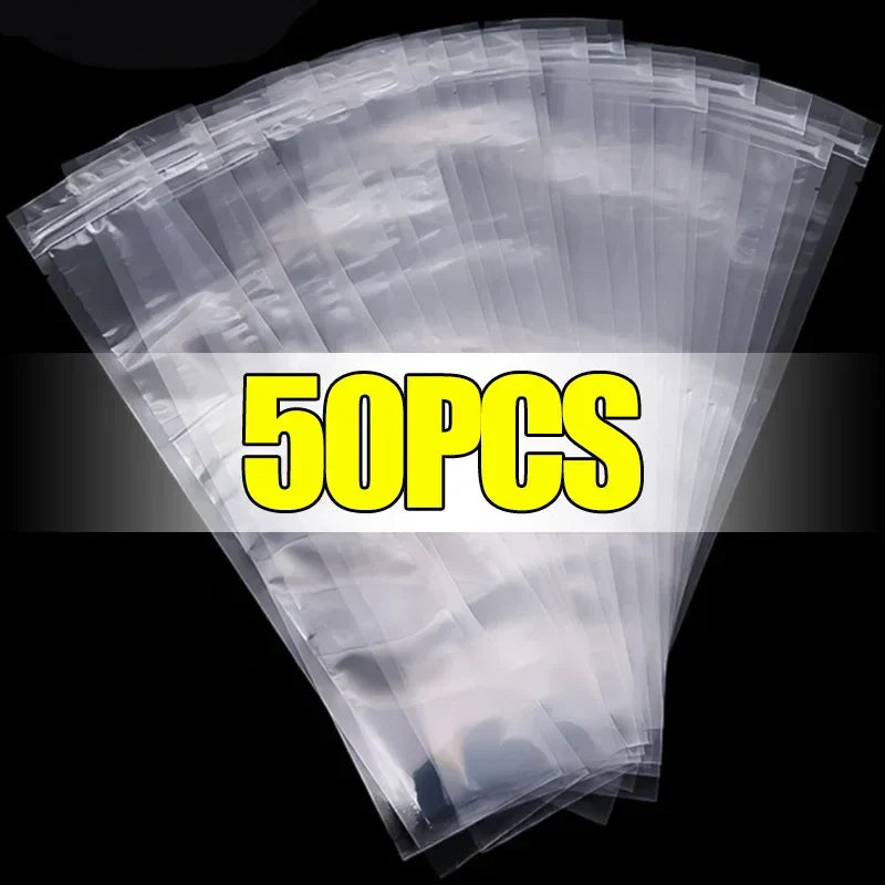 100-1pcs Ice Pop Mold Bags Transparent Freeze Food Bag Disposable Ice Popsicle Mold Bags DIY Juice Smoothie Bag Summer Supplies