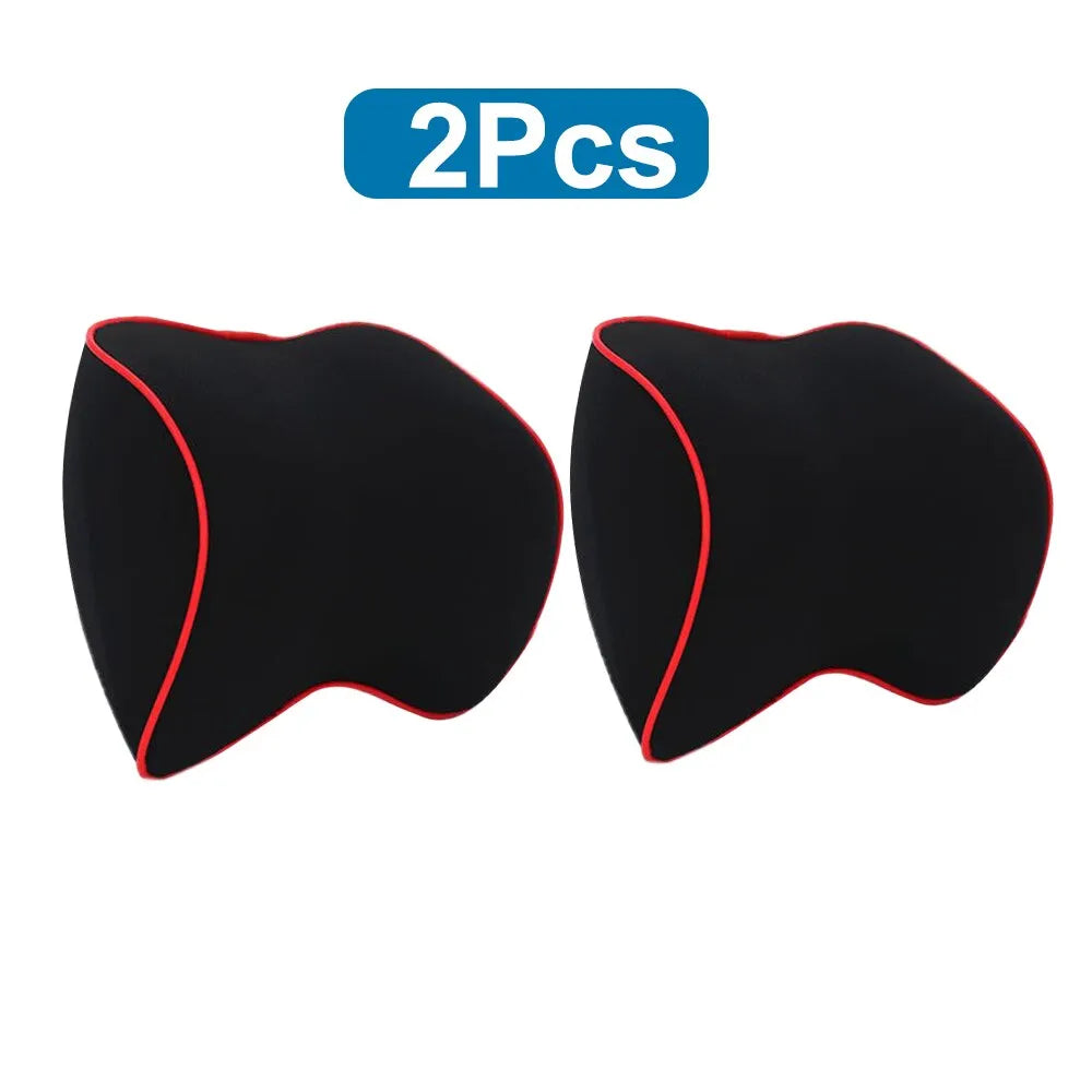 Car Neck Headrest Pillow Memory Foam Cushion - Support and Comfort for Long Drives