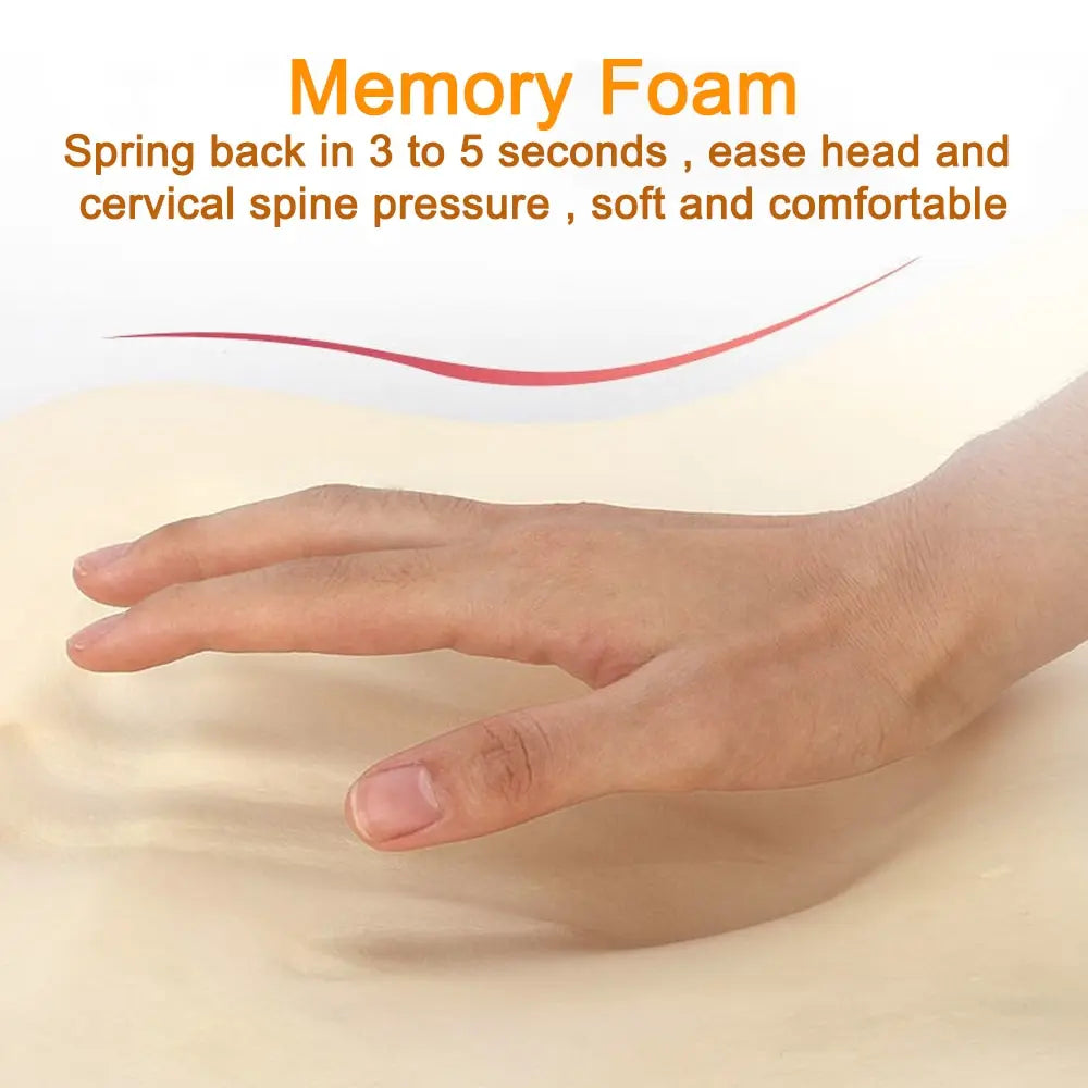 Car Neck Headrest Pillow Memory Foam Cushion - Support and Comfort for Long Drives