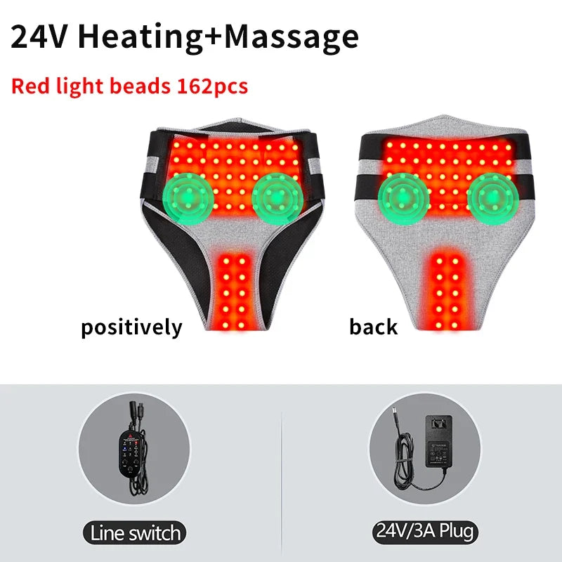 Red Light Heated Underwear with Abdominal Massager – Uterus Warming Menstrual Cramp Relief Wearable 2026