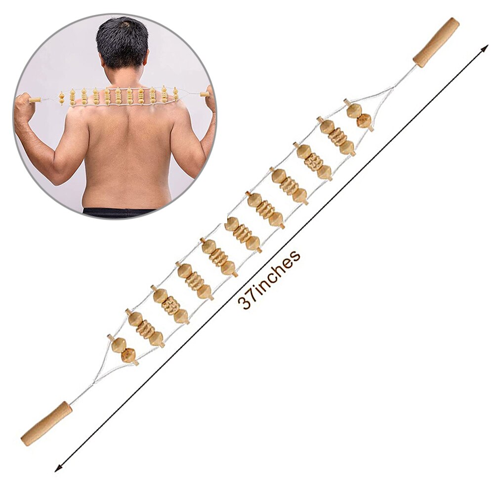 Handheld Wooden Massage Roller