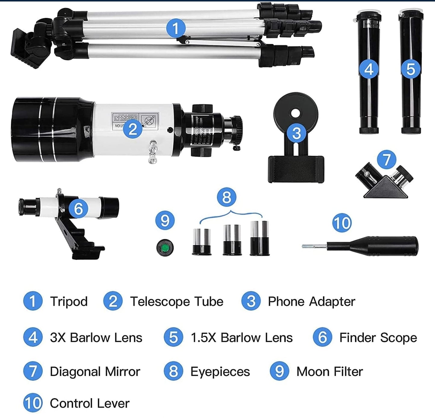 Professional HD 150X Space Astronomical Stellina Telescope with Tripod & Bag