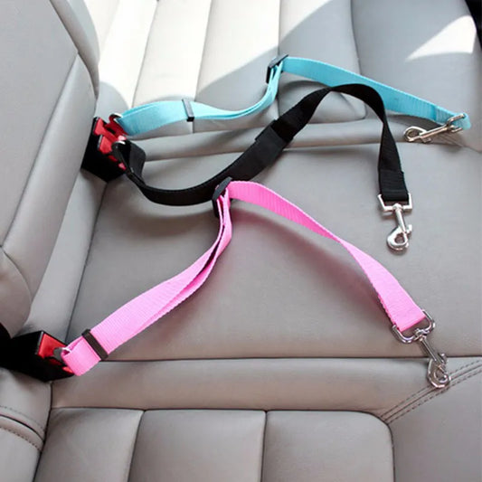 Dog car harness: Adjustable Car Seat Belt for Dogs and Cats
