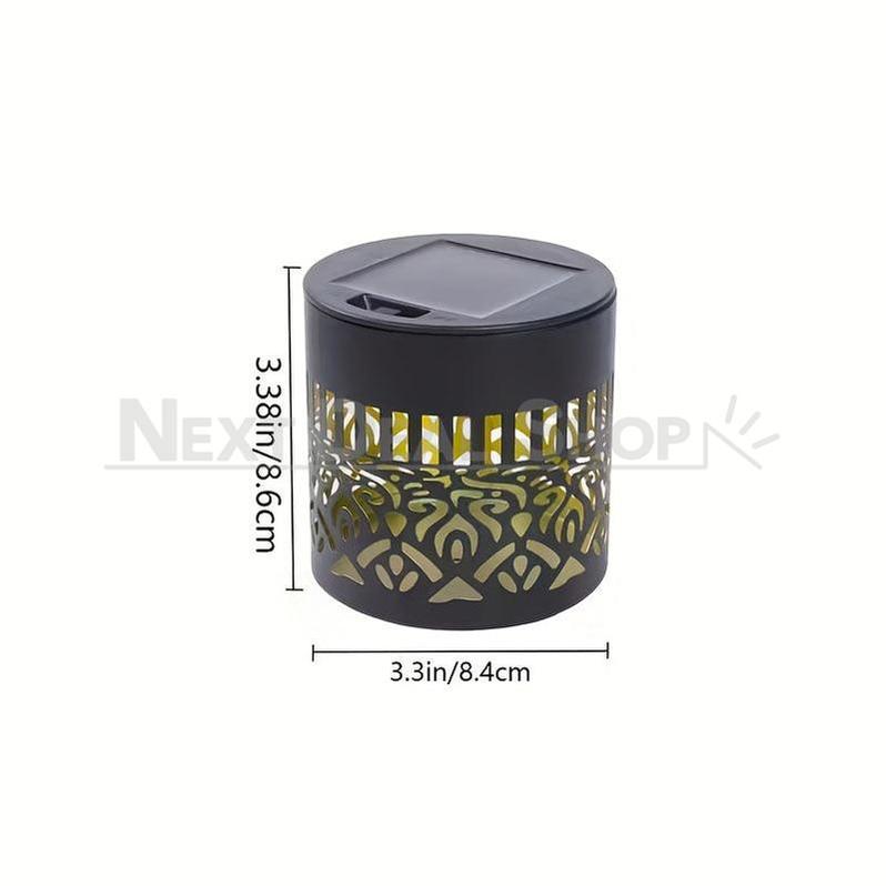 Solar Powered Color Changing Mandala Pattern Wall Light