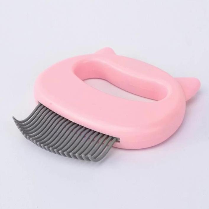 Massage & Grooming Pleasure for Cat - Hair Removal Massaging Shell Comb