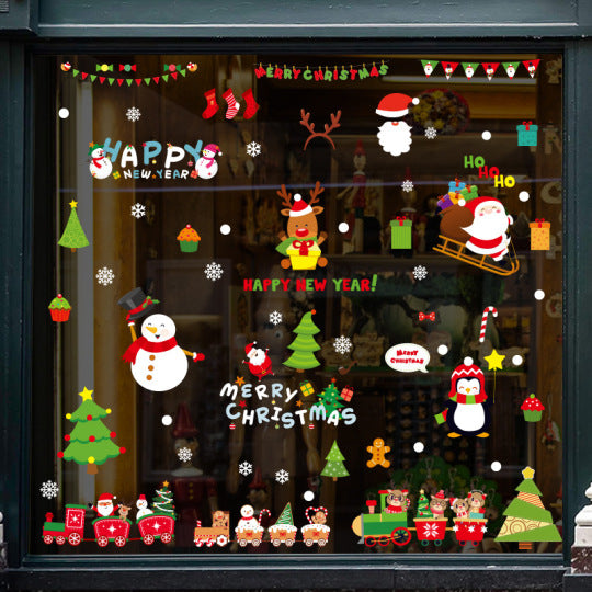 Adorn Your Windows with Festive Christmas Stickers Set 🎄✨