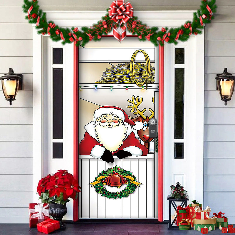 Nightmare Before Christmas Outdoor Decorations Props Christmas Elves Door Cover