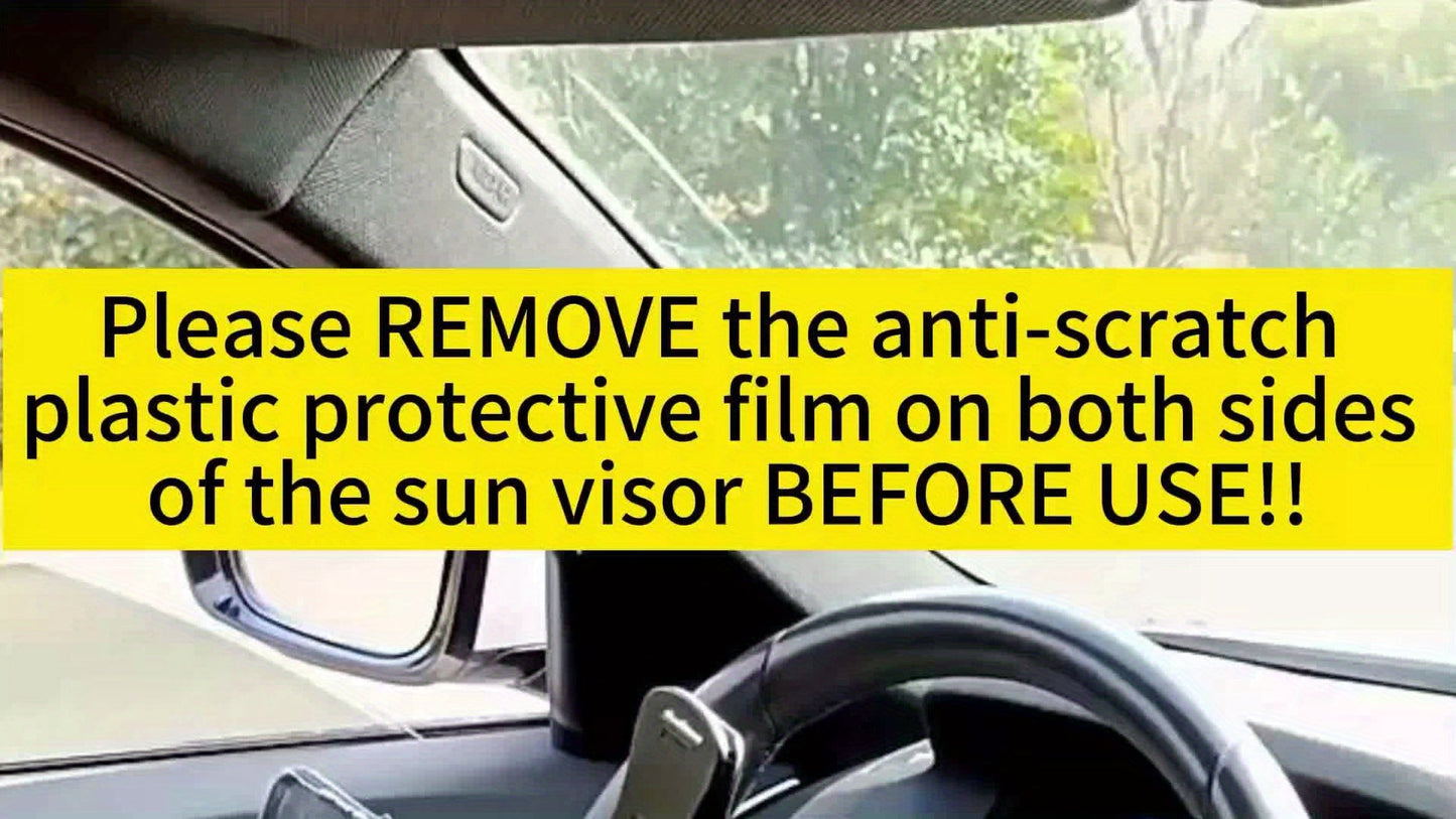 Sun Visor For Car, Universal Anti-Glare Polarized Car Visor Extension Sun Blocker, Protects From Stray Light, Snow Blindness And UV Rays