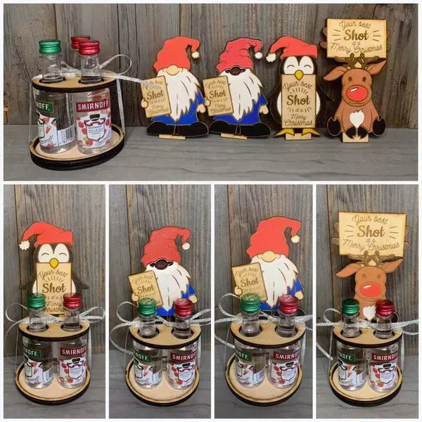Christmas Mini Wine Bottle Holder